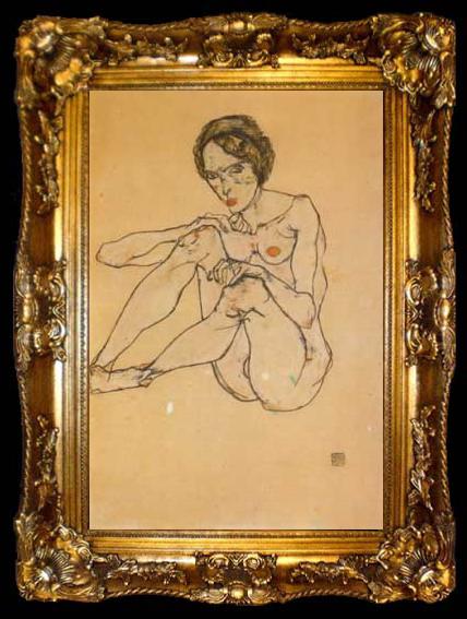 framed  Egon Schiele Nude Woman (mk12), ta009-2